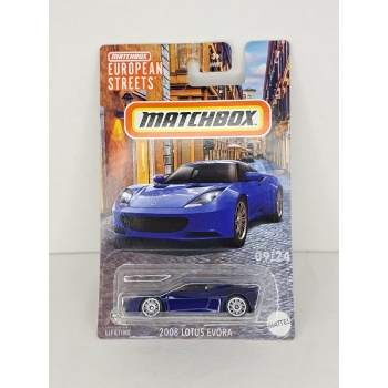 Matchbox 1:64 European Streets - Lotus Evora 2008 blue